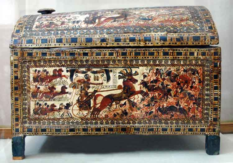 tutankhamun, painted box 1