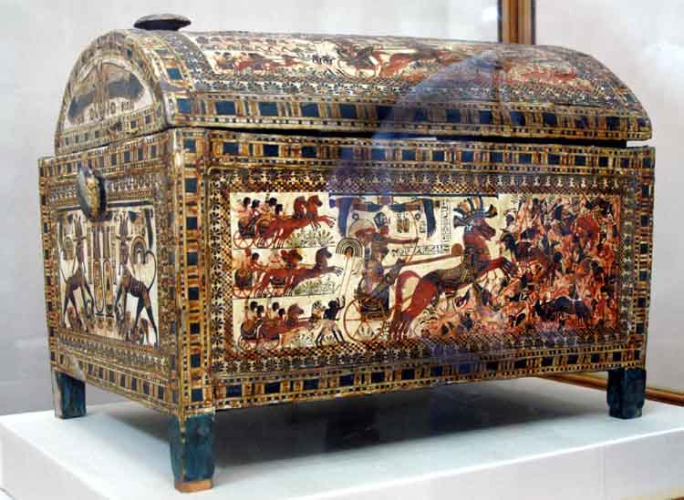 tutankhamun, painted box 2