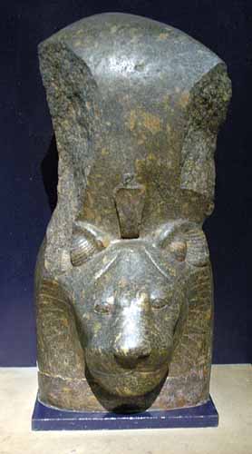 Black granite Sekhmet