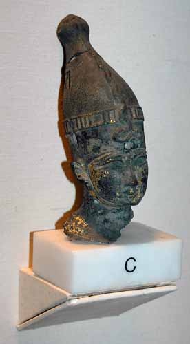 bronze head of osiris