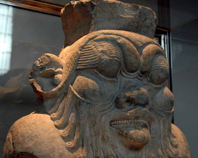 Column capital of Bes, Roman period, late 1st century BC