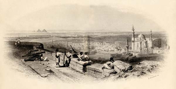 citadel, cairo, The Nile Boat, 1845