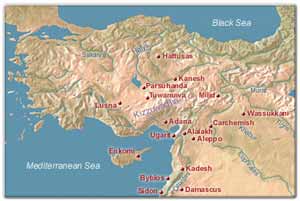 Map of Anatolia